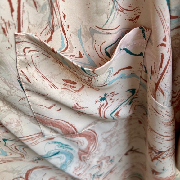 Torrid Harper Studio Crepe de Chine Pullover 3/4 Sleeve Blouse 4X - Picture 4 of 5